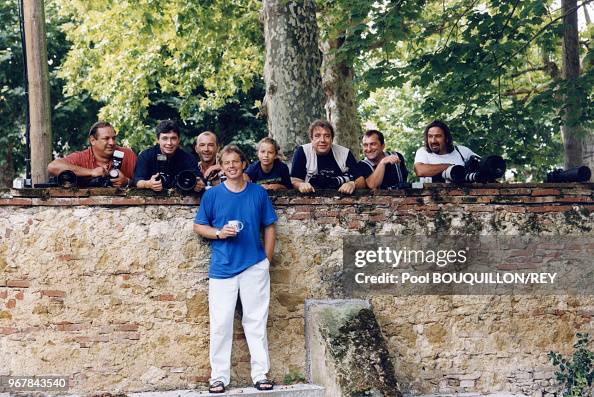 Portrait du Premier ministre britannique Tony Blair et de... News Photo