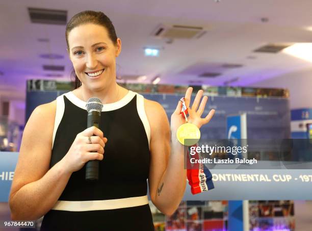 The opening of the IAAF Heritage World & Continental Cup Exhibition on June 5, 2018 in Ostrava, Czech Republic. (Photo by Laszlo Balogh/Getty Images...