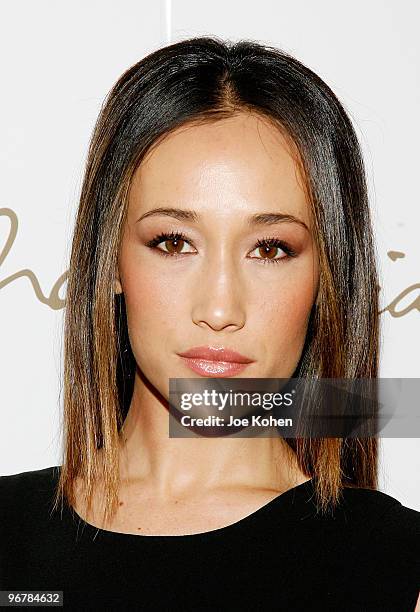 Actress Maggie Q attends Max Azria Fall 2010 during Mercedes-Benz Fashion Week at Bryant Park on February 16, 2010 in New York City.