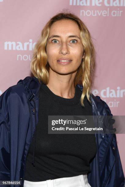 Alexandra Golovanoff poses at a photocall during Marie Claire, Nouvel Air at Hotel Lutetia on June 5, 2018 in Paris, France.