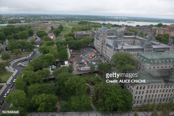 The National Assembly of Quebec in Quebec City on June 5 2018, as the city prepares for the G7 Summit. - Attention this week turns to the Group of...