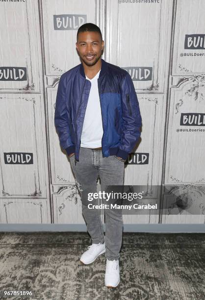 Charles Michael Davis visits Build Series to discuss the new season of the television series 'Younger' at Build Studio on June 5, 2018 in New York...