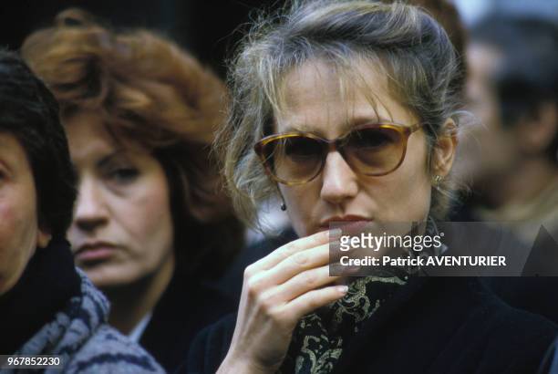 Nathalie Baye lors d'une cérémonie le 24 octobre 1984 à Paris, France.