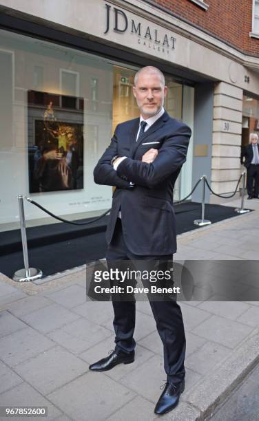 Jean-David Malat attends the Grand Opening of JD Malat Gallery in Mayfair on June 5, 2018 in London, England.