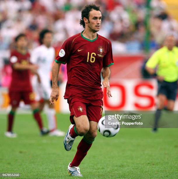 Ricardo Carvalho of Portugal in action during the FIFA World Cup Group D match between Portugal and Iran at the Stadium in Frankfurt on June 17,...