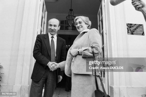 La militante des droits de l'Homme en URSS Elena Bonner a été reçue par le secrétaire chargé des Droits de l'homme Claude Malhuret le 26 mai 1986 à...