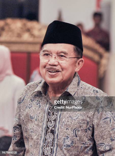 Indonesian Vice President Jusuf Kalla during Nuzulul Quran event at Presidential Merdeka Palace in Jakarta, Indonesia on June 5, 2018.