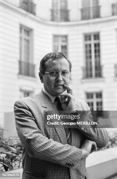 Jean Kaspar, nouveau secrétaire général de la CFDT, à Paris le 17 juin 1988, France.