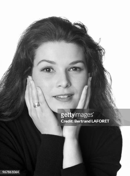 Actrice Delphine Forest le 29 octobre 1993 à Paris, France.
