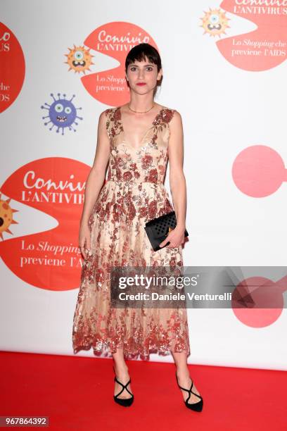 Lodovica Comello attends Convivio photocall on June 5, 2018 in Milan, Italy.