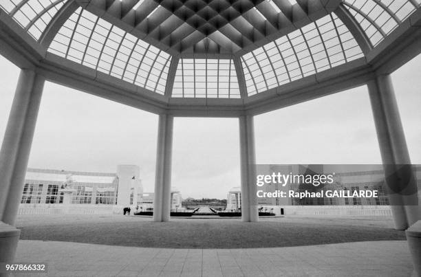 Challenger' siège du groupe Bouygues à Guyancourt le 14 octobre 1987, France.