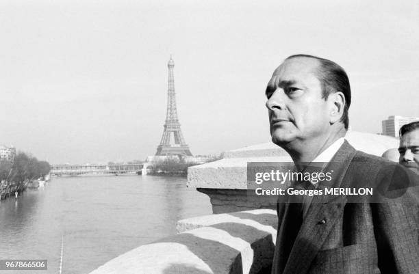 Jacques Chirac le 15 février 1988 à Paris, France.