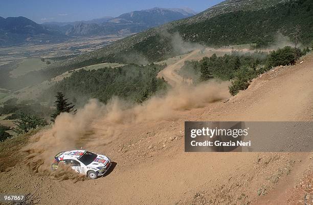 Ford Focus driver Carlos Sainz of Spain in action during the Acropolis World Rally Championships in Athens, Greece. \ Mandatory Credit: Grazia Neri...