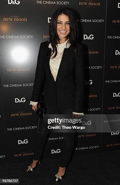 Actress Jessica Szohr attends the Cinema Society & D&G screening of "The Twilight Saga: New Moon" at Landmark's Sunshine Cinema on November 19, 2009...