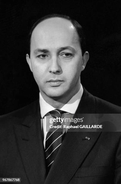 Laurent Fabius, le 23 février 1986 à Paris, France.