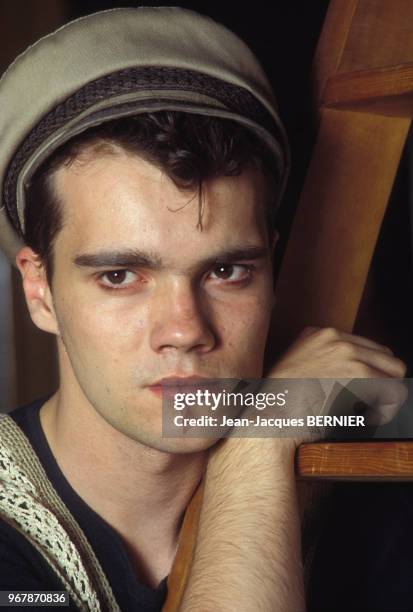 Le chanteur français Axel Bauer à Paris le 16 mai 1984, France.