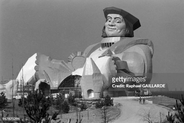 Le géant Gargantua du parc d'attractions de Mirapolis à Cergy-Pontoise le 13 mars 1987, France.