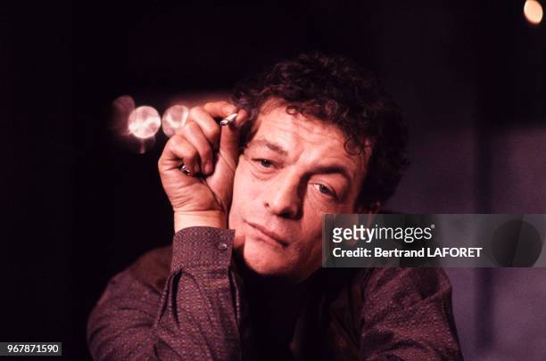 Acteur Philippe Léotard le 30 janvier 1985 à Paris, France.