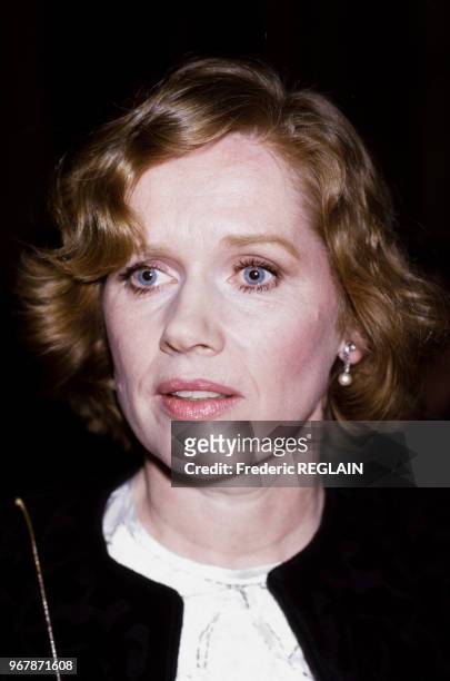 Actrice Liv Ullmann le 21 février 1985 à Paris, France.