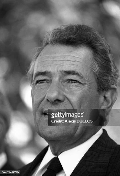 Michel Crépeau, homme politique, le 23 juillet 1985, France.