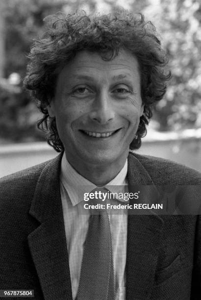 Le professeur Willy Rozenbaum lors d'un colloque sur le SIDA à Paris le 26 mai 1987, France.