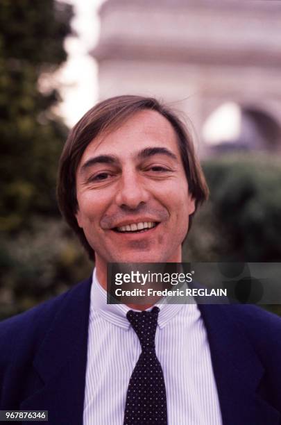 Le journaliste Allain Bougrain-Dubourg le 27 avril 1989, France.