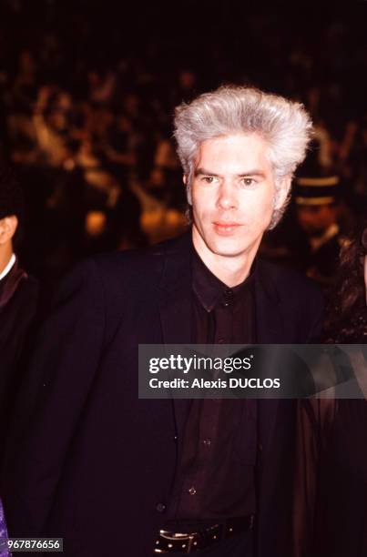 Jim Jarmusch, réalisateur, le 14 mai 1989 à Cannes, France.