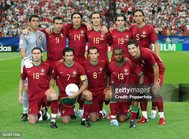 The Portugal football team prior to the FIFA World Cup Quarter-Final between England and Portugal at the Stadium in Gelsenkirchen on July 1st, 2006....
