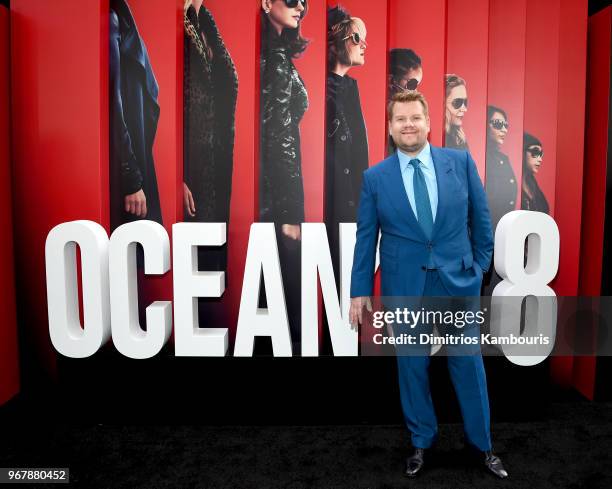 James Corden attends the "Ocean's 8" World Premiere at Alice Tully Hall on June 5, 2018 in New York City.