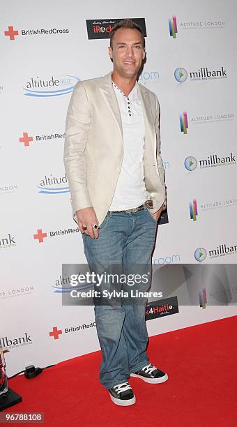 Callum Best attends The Brit Awards Screening Party and Auction for Haiti held at Altitude on February 28, 2010 in London, England.