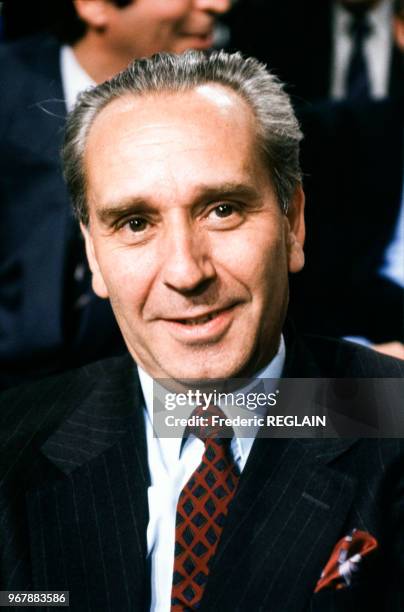 Franck Borotra, homme politique, le 13 février 1990 à Paris, France.