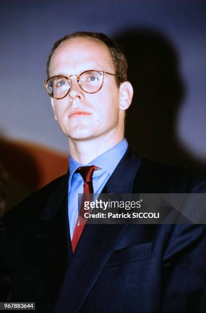 Le prince Albert de Monaco le 17 février 1990.