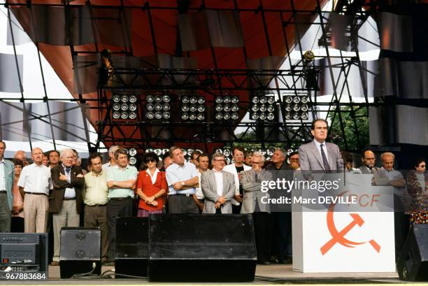 Discours de Georges Marchais à la Fête de l'Humanité le 15 septembre 1991 à La Courneuve, France.