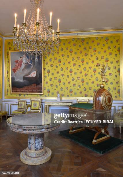 Musée Napoléon Ier, salle du roi de Rome, château de Fontainebleau, Ile de France, France.