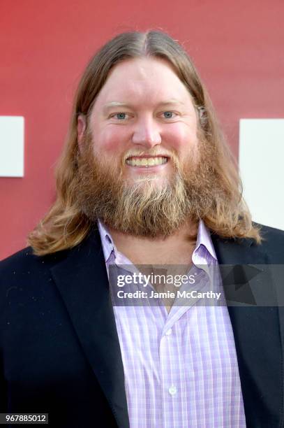 Nick Mangold attends the "Ocean's 8" World Premiere at Alice Tully Hall on June 5, 2018 in New York City.