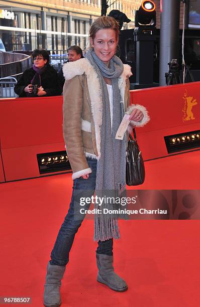 Actress Lisa Martinek attends the 'Shahada' Premiere during day seven of the 60th Berlin International Film Festival at the Berlinale Palast on...