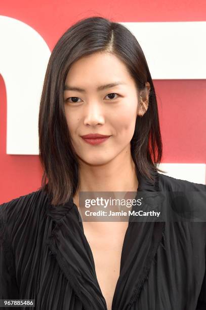 Liu Wen attends the "Ocean's 8" World Premiere at Alice Tully Hall on June 5, 2018 in New York City.