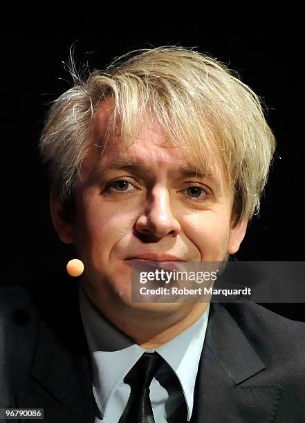 Nick Rhodes of the musical group Duran Duran attends a conference on Mobile Entertainment and Lifestyle: The Future of Media on Mobile at the 2010...