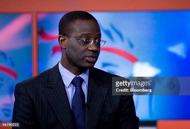 Tidjane Thiam, chief executive officer of Prudential Plc, speaks during an interview in London, U.K., on Wednesday, Feb. 17, 2010. Thiam said he sees...