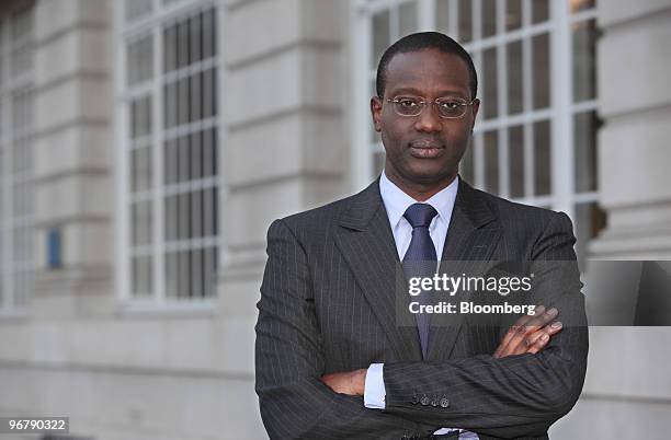 Tidjane Thiam, chief executive officer of Prudential Plc, poses for a photograph following an interview in London, U.K., on Wednesday, Feb. 17, 2010....