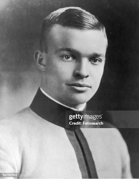 Graduation portrait of young President Dwight Eisenhower, June 15, 1915. .