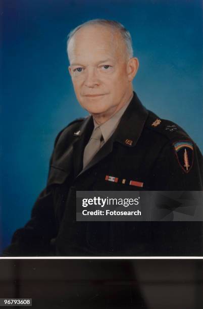 Portrait of President Dwight Eisenhower, circa 1960s. .