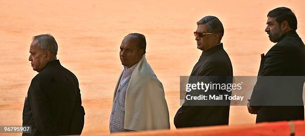 Finance Minister Pranab Mukherjee, Defence Minister AK Antony, External Affairs Minister S M Krishna, Commerce and Industry Minister Anand Sharma...