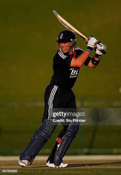 England Lions batsman Ian Bell in action during the Twenty20 Friendly Match between England and England Lions at Sheikh Zayed stadium on February 17,...