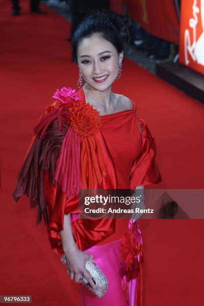 Actress Peng Lin attends the 'Da Bing Xiao Jiang' - Premiere during day seven of the 60th Berlin International Film Festival at the...