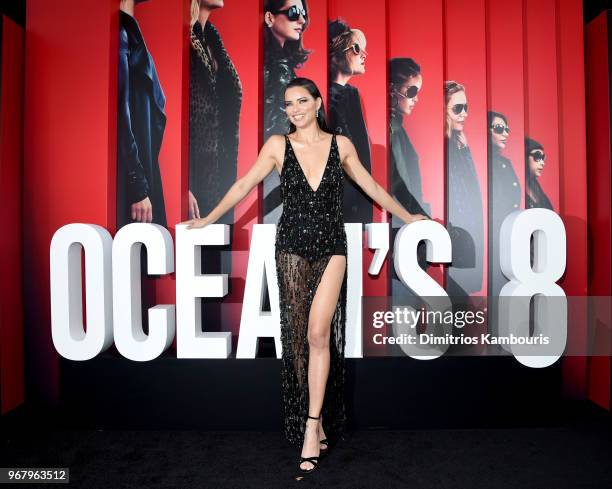 Adriana Lima attends "Ocean's 8" World Premiere at Alice Tully Hall on June 5, 2018 in New York City.