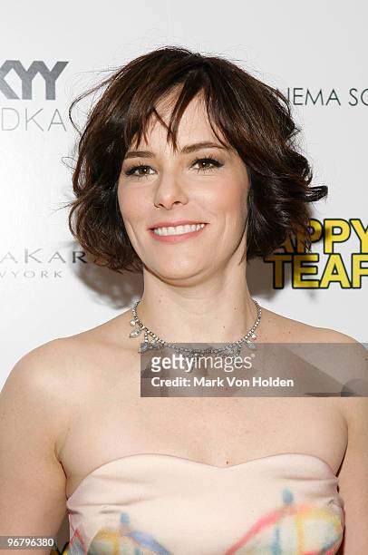 Parker Posey attends The Cinema Society & Donna Karan screening of "Happy Tears" at The Museum of Modern Art on February 16, 2010 in New York City.