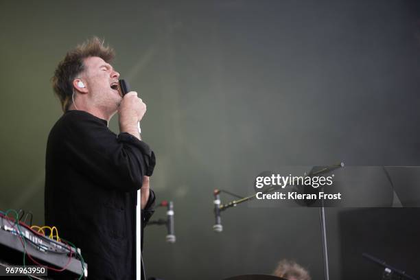 James Murphy of LCD Sound System performs at Malahide Castle on June 5, 2018 in Dublin, Ireland.