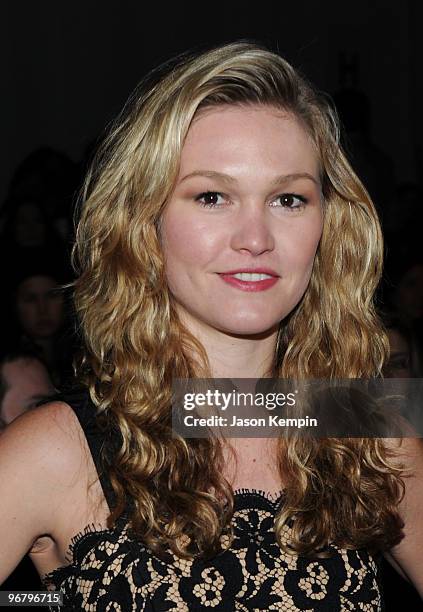 Actress Julia Stiles attends Milly By Michelle Smith Fall 2010 Fashion Show during Mercedes-Benz Fashion Week at The Promenade at Bryant Park on...