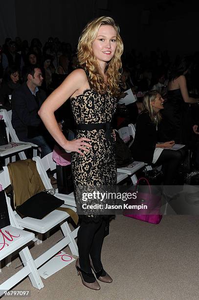 Actress Julia Stiles attends Milly By Michelle Smith Fall 2010 Fashion Show during Mercedes-Benz Fashion Week at The Promenade at Bryant Park on...